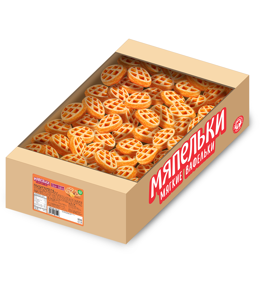 Мягкие вафли «Мяпельки» сырные 1,3 кг