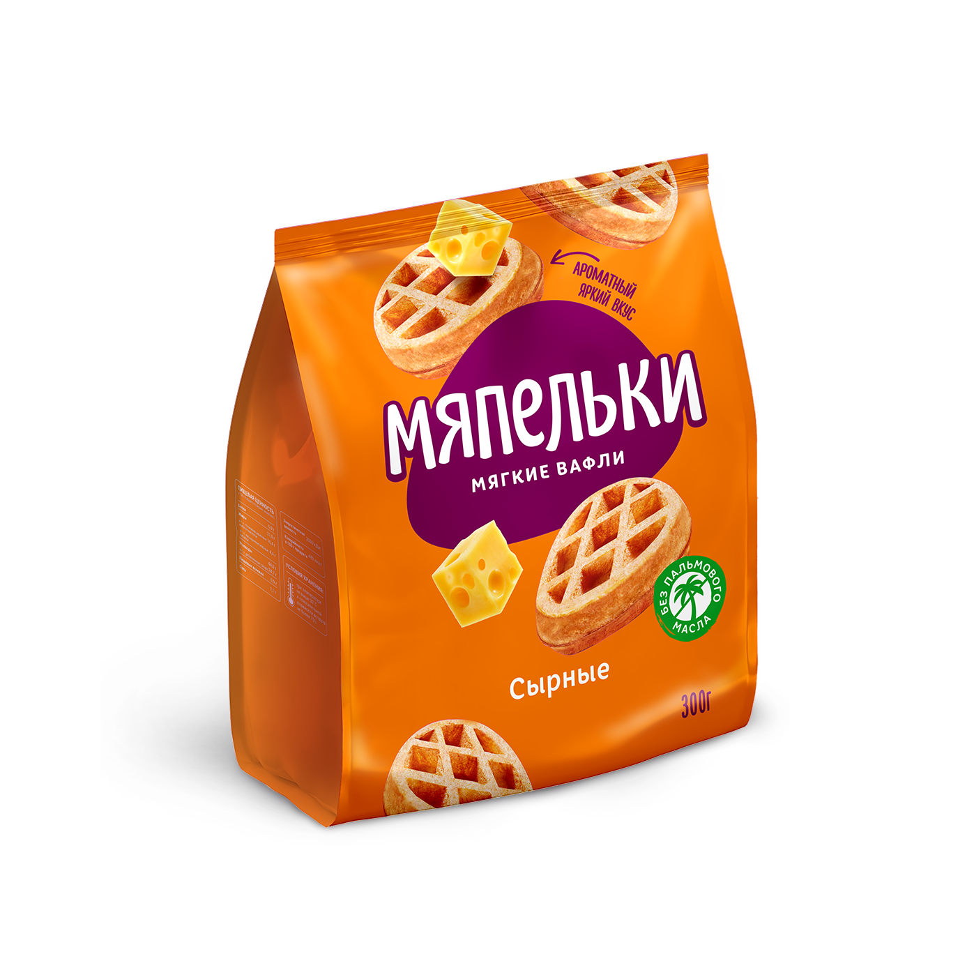 Мягкие вафли «Мяпельки» сырные 300 г