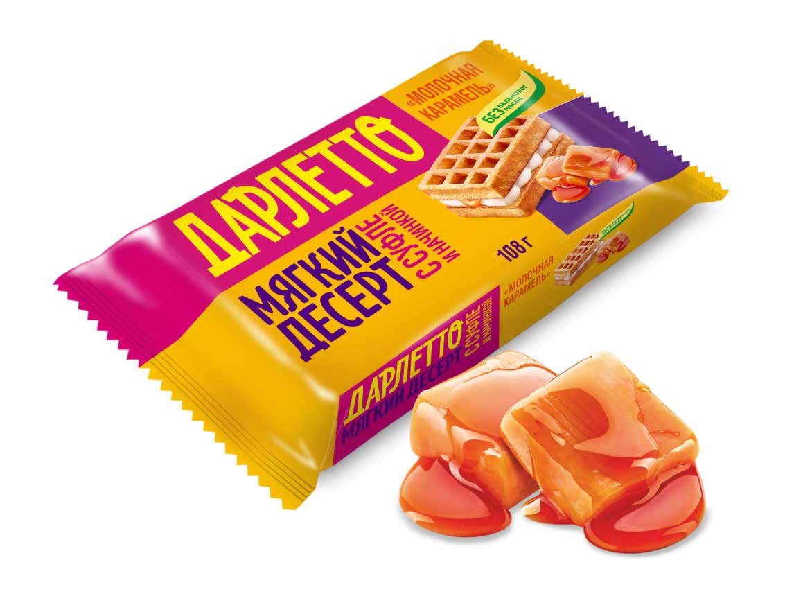 Мягкий десерт с суфле и начинкой «Молочная Карамель» 108 г