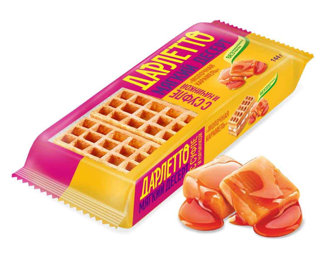 Мягкий десерт с суфле и начинкой «Молочная Карамель» 144 г