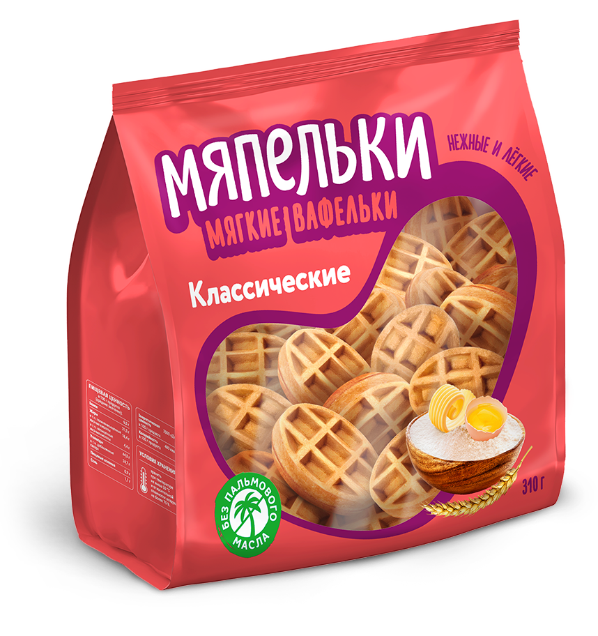 Мягкие вафли «Мяпельки» Классические 310 г