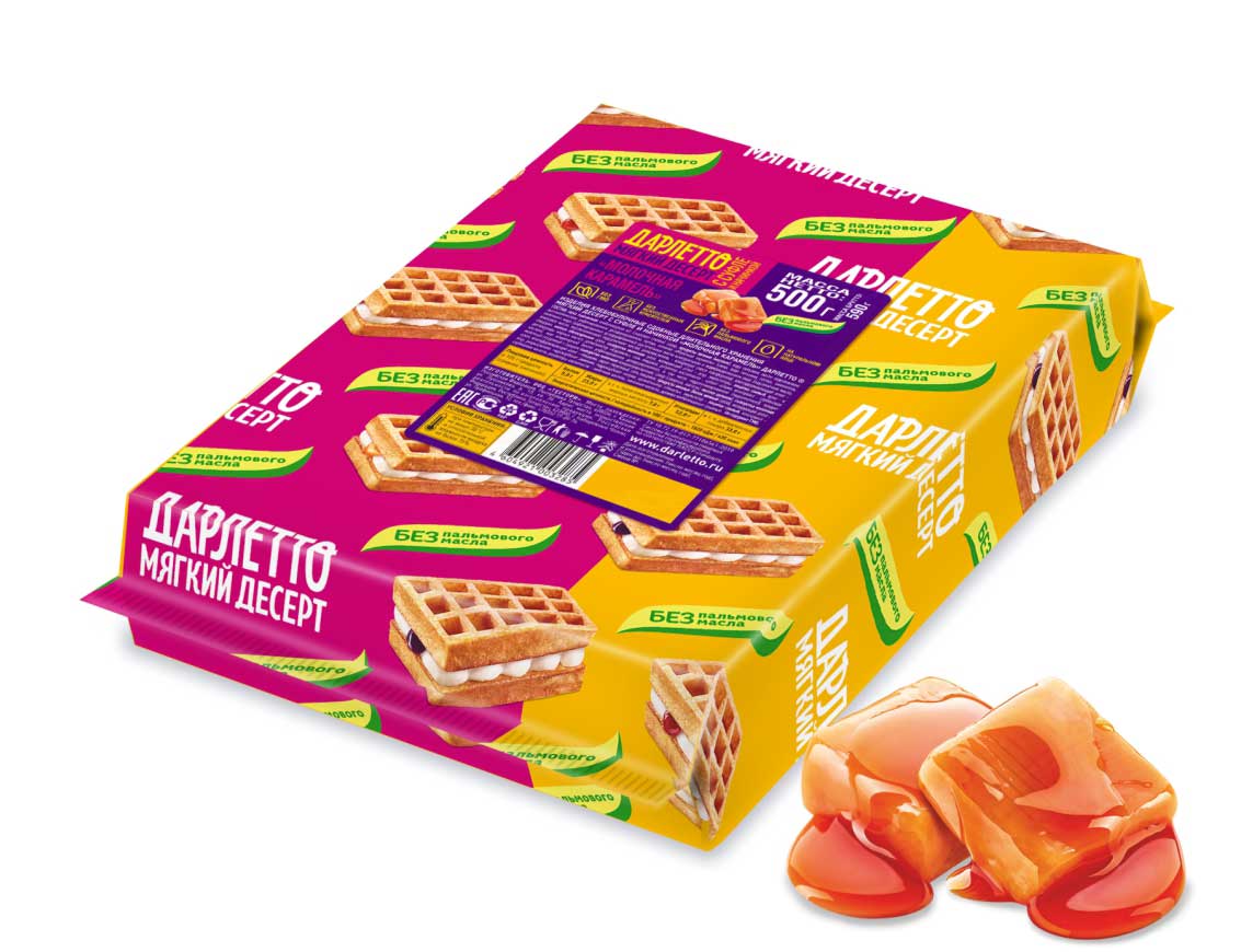 Мягкий десерт с суфле и начинкой «Молочная Карамель» 500 г