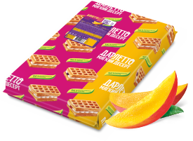 Мягкий десерт с суфле и фруктовой начинкой «Манго» 1,08 кг