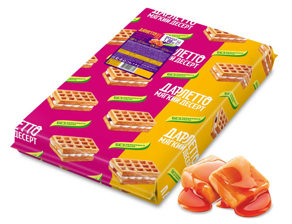 Мягкий десерт с суфле и начинкой «Молочная Карамель» 1,08 кг