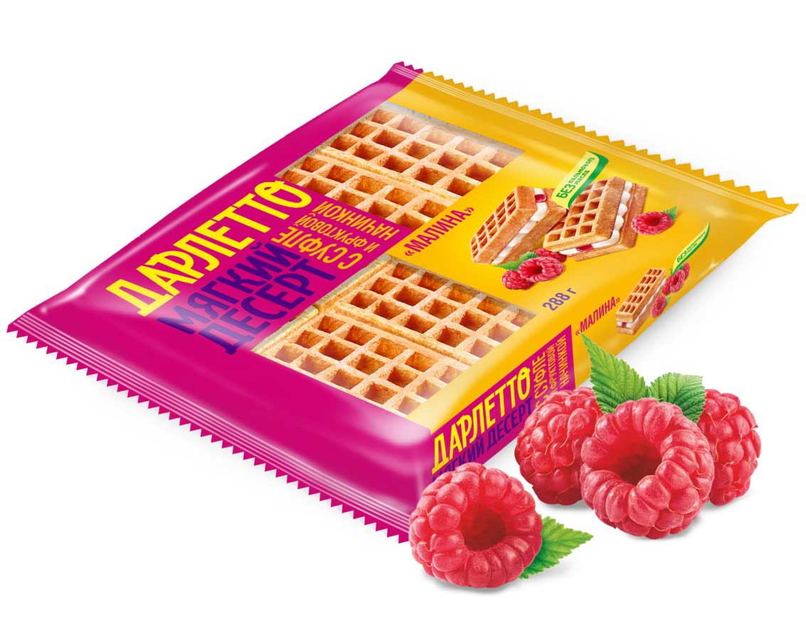 Мягкий десерт с суфле и фруктовой начинкой «Малина» 288 г