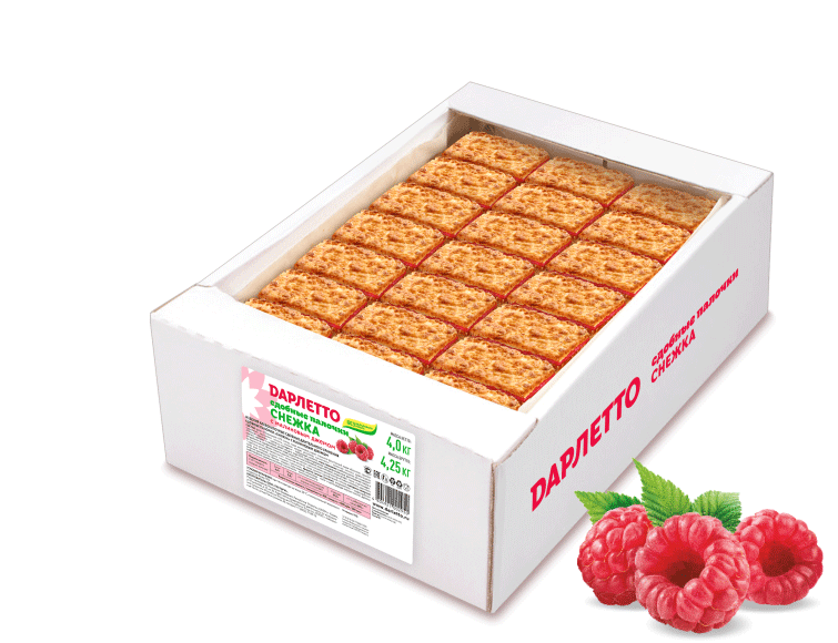 Сдобные палочки СНЕЖКА с малиновым джемом 4 кг